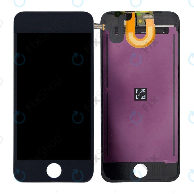 Wyświetlacz LCD dla iPod Touch (5th Gen, 6th Gen, 7th Gen), Black, Ekran dotykowy z ramką