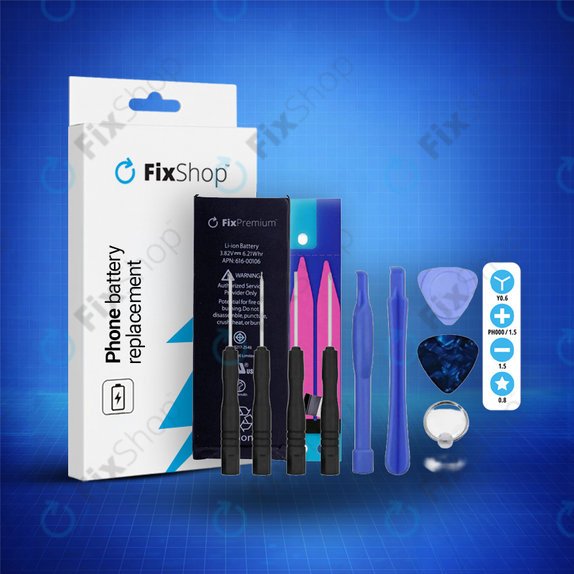 Bateria dla iPhone SE, 1624mAh, Klej (Adhesive), Narzędzia, FixPremium