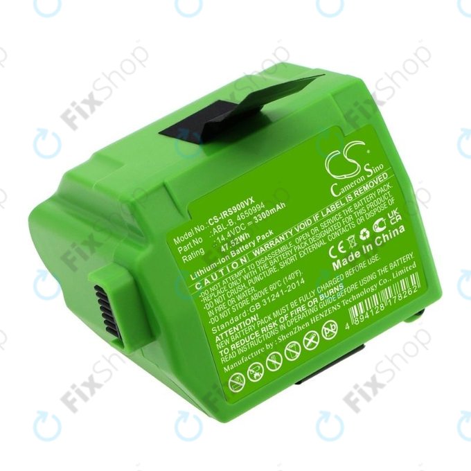 Bateria do iRobot Roomba S9, S9+, ABL-B, 4650994, Li-Ion, 14,4V 3300mAh, HQ