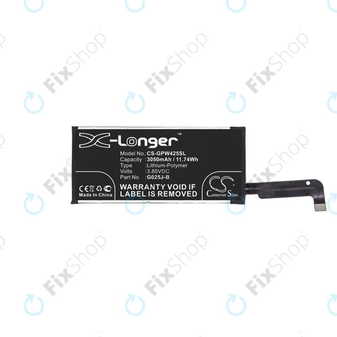 Bateria dla Google Pixel 4a 4G, 3050mAh, Li-Pol, 3.85 V, G025J-B, HQ