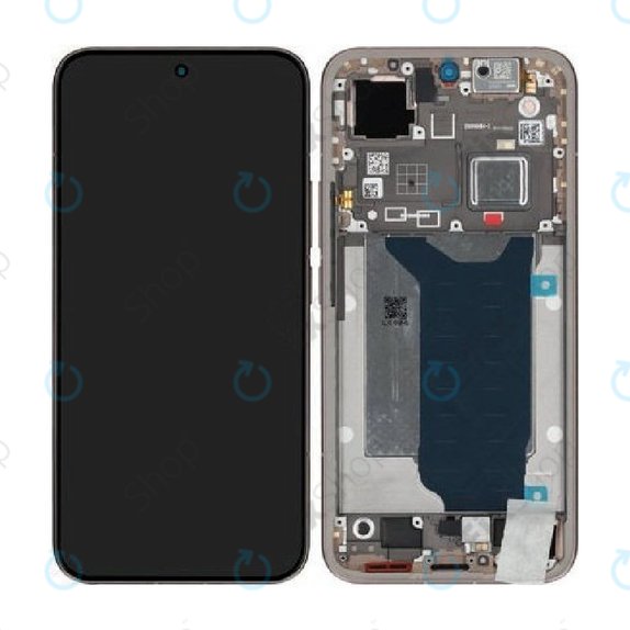 Wyświetlacz dla Xiaomi 15T Pro 5G, Mocha Gold, Ekran dotykowy z ramką, 5600060O12U00, Genuine Service Pack