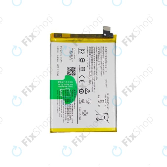 Bateria do Vivo Y76 5G V2124, B-T0, 4100mAh