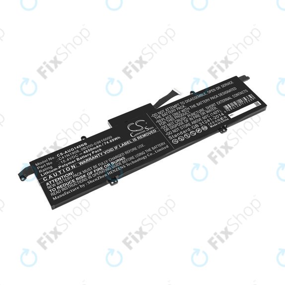 Bateria do Asus ROG Zephyrus G14 Ga401, 4850mAh, Li-Pol, 15.4V, C41N1908, HQ