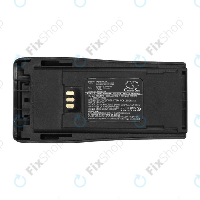 Bateria do Motorola CP140, 150, 160, 200, DP1400, GP3188, 1800mAh, Li-Ion, 7.2V, NNTN4496, HQ