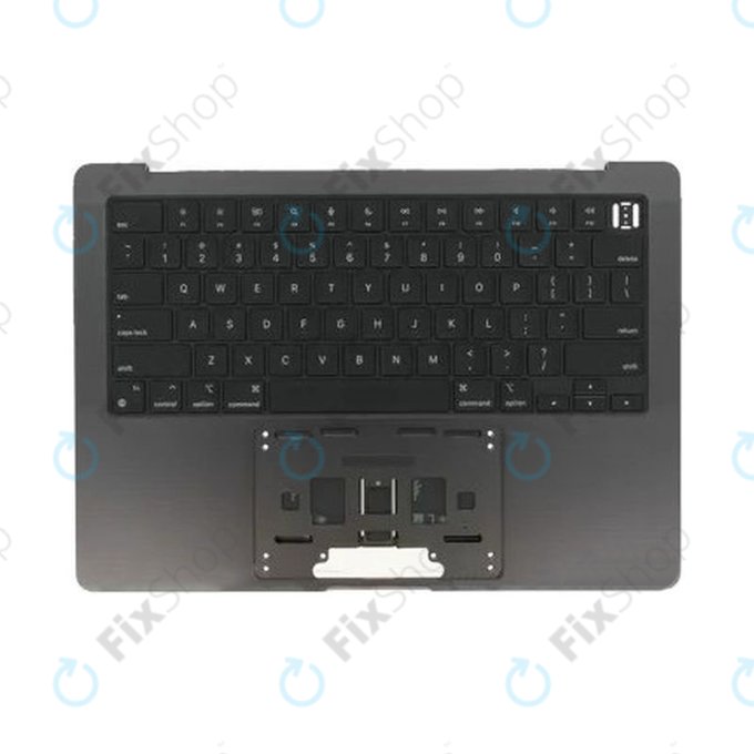 Górna rama klawiatury do MacBook Pro 14", A3185 (2024), z klawiaturą US i baterią, Space Black, 661-50210, Genuine Apple