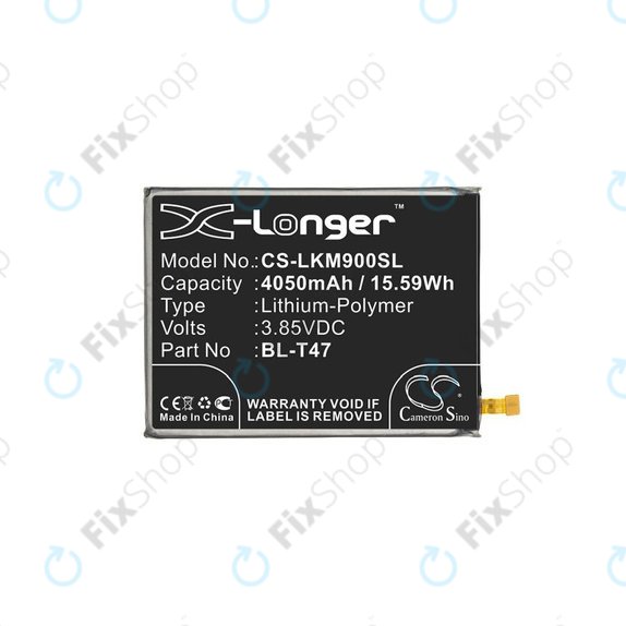 Bateria do LG Velvet 5G, BL-T47, 4050mAh, HQ