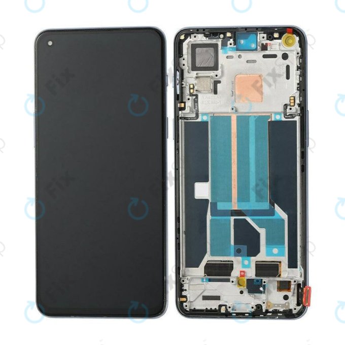 Wyświetlacz OLED do OnePlus Nord 2 5G, Ekran dotykowy z ramką, Grey Sierra
