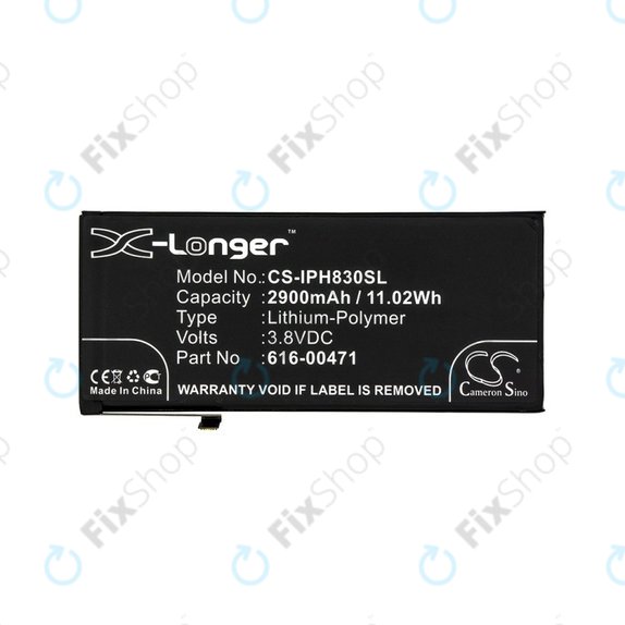 Bateria do iPhone XR, 2900mAh, 616-00471, 616-00468, HQ