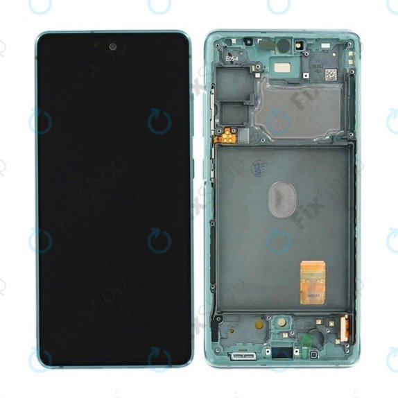 Wyświetlacz do Samsung S20 FE G780F, Ekran dotykowy z ramką, GH82-24220D, GH82-31328D, GH82-31329D, GH82-24219D, Cloud Mint, Genuine Service Pack