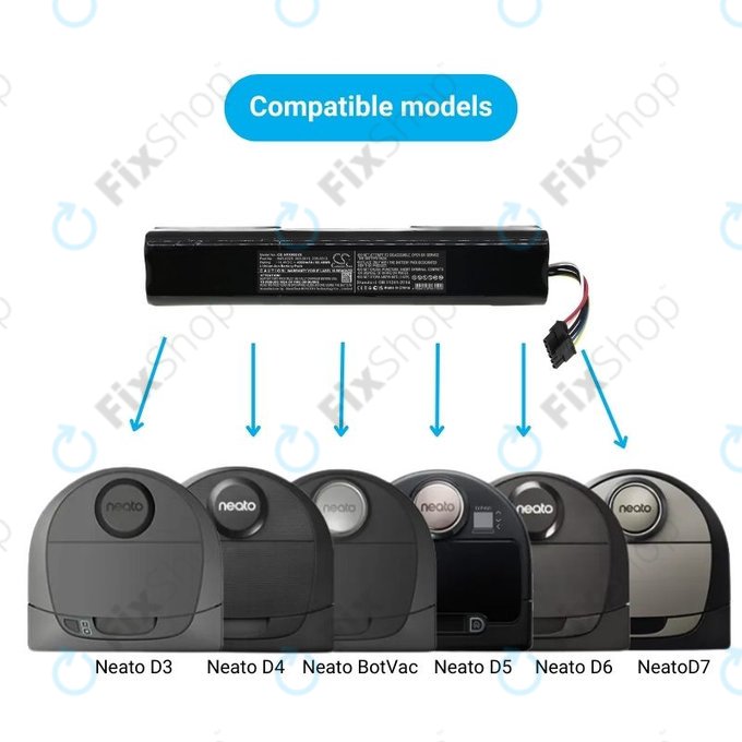 Bateria do Neato Botvac D3, D4, D5, D6, D7-seria, 945-0225, 205-0011, 205-0013 Li-Ion 14,4V 4200mAh HQ