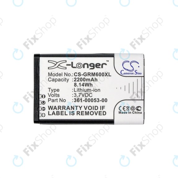 Bateria do Garmin Montana 600, 600T, 600t Camo, 650, 650T, 680, 680T, Monterra, 010-11599-00, 010-11654-03, 361-00053-00, 361-00053-04, 2200mAh, HQ
