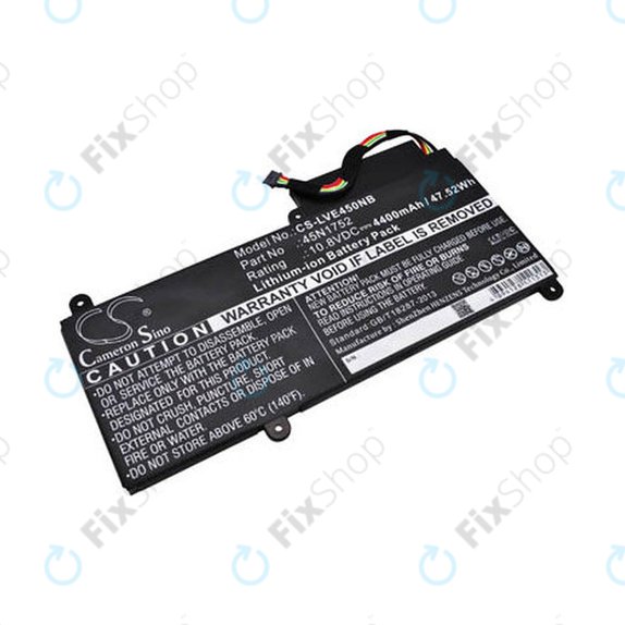Bateria do Lenovo ThinkPad E450, E455, E460, E465, T470p, ThinkPad Edge E450 i7, 4400mAh, Li-Ion, 10.8V, 45N1752, HQ