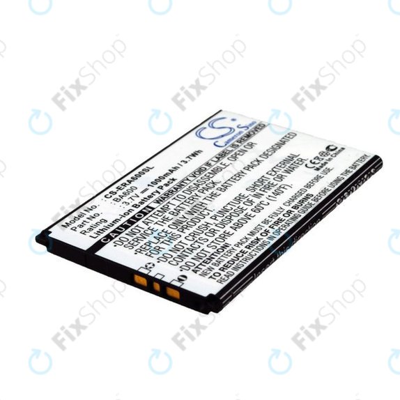 Bateria do Sony Ericsson Kumquat, ST25, ST25i, Xperia U, 1000mAh, Li-Ion, 3.7V, BA600, HQ