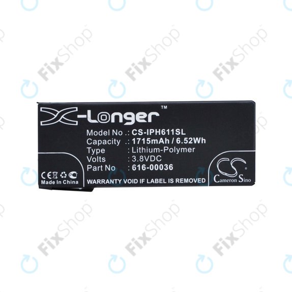 Bateria do iPhone 6S, 616-00036, 1715mAh, HQ