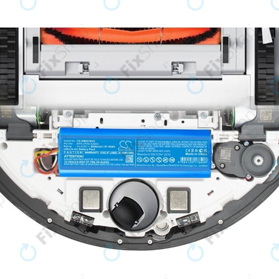 Bateria do Xiaomi Roborock S-seria, T-seria, Q-seria, BRR-2P4S-6800, Li-Ion, 14,4V 6800mAh, HQ