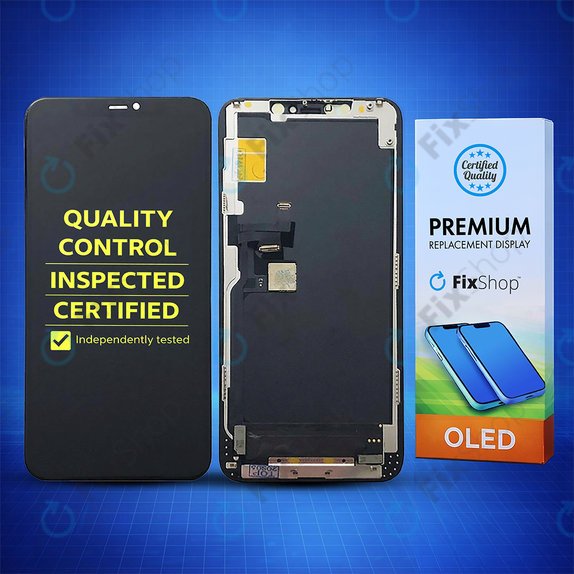 Wyświetlacz Hard OLED dla iPhone 11 Pro Max, Ekran dotykowy z ramką, FixPremium