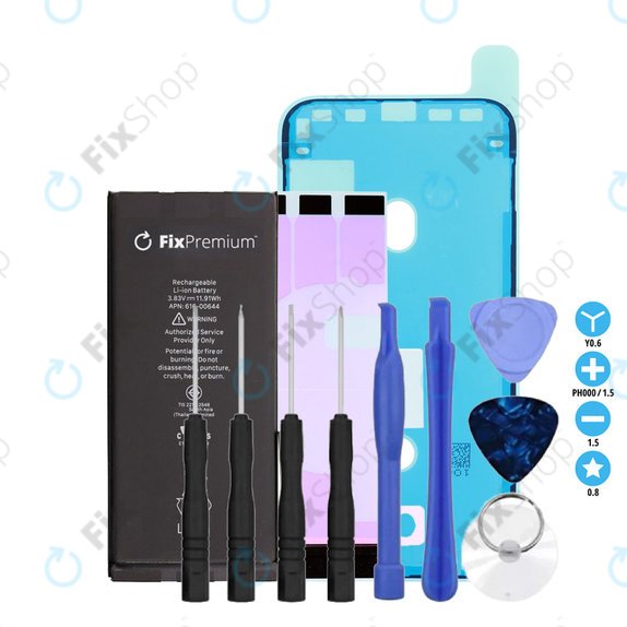 Bateria dla iPhone 11, 3110mAh, Klej (Adhesive), Narzędzia, FixPremium