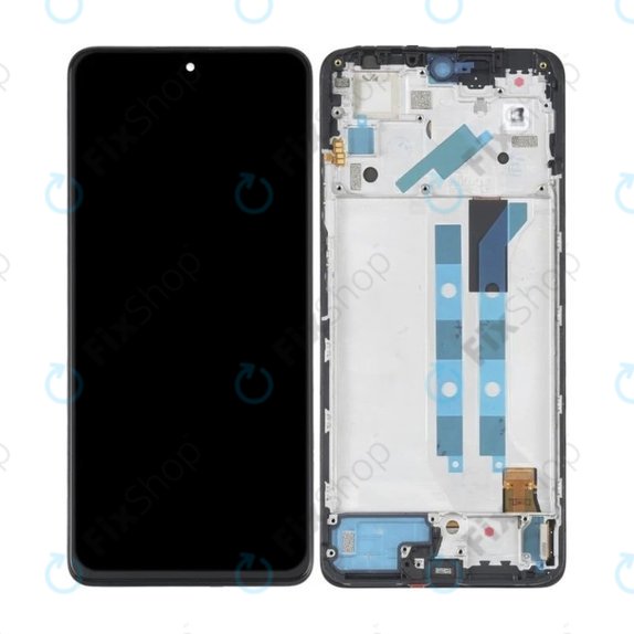 Wyświetlacz do Xiaomi Redmi Note 11 Pro 4G, 5G, Poco X4 Pro 5G, Ekran dotykowy z ramką, Graphite Gray, TFT