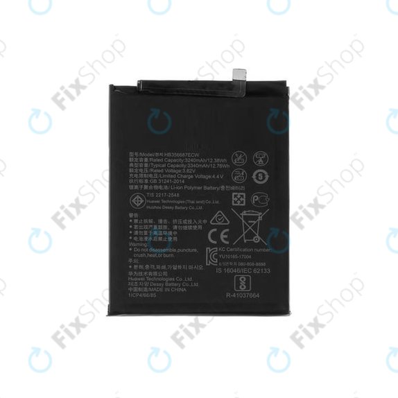 Bateria do Huawei Mate 10 Lite, Honor 7X, Nova 2 Plus, P Smart Plus (Nova 3i), P30 Lite, P30 Lite 2020, HB356687ECW, 3340mAh
