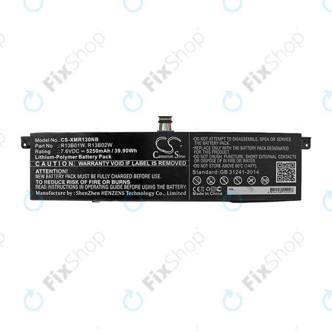 Bateria do Xiaomi Inchmi Aair 13.3, Xiaomi Mi Notebook Air 13.3 2018, 5250mAh, Li-Pol, 7.6V, R13B01W, HQ
