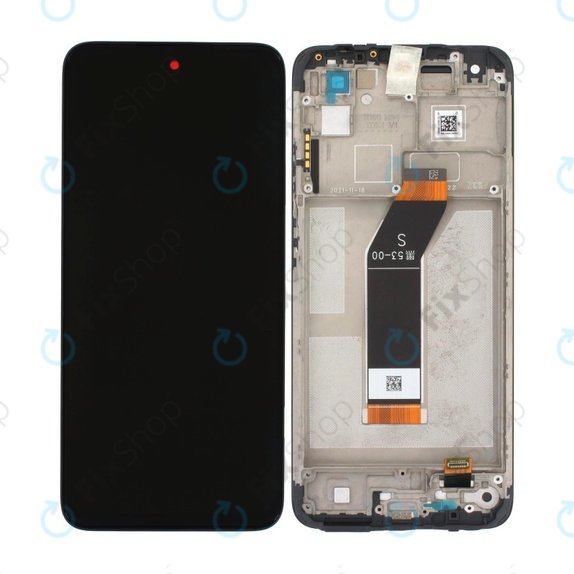 Wyświetlacz do Xiaomi Redmi 10 (2022), Ekran dotykowy z ramką, Czarny, Black, TFT