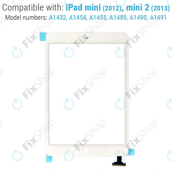 Ekran dotykowy ze złączem IC dla iPad Mini, Mini 2, White