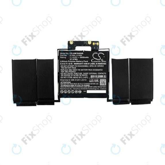Bateria do MacBook Pro 13" A1964, 5050mAh, 2018 - 2019 A1989, 2020 A2251, HQ