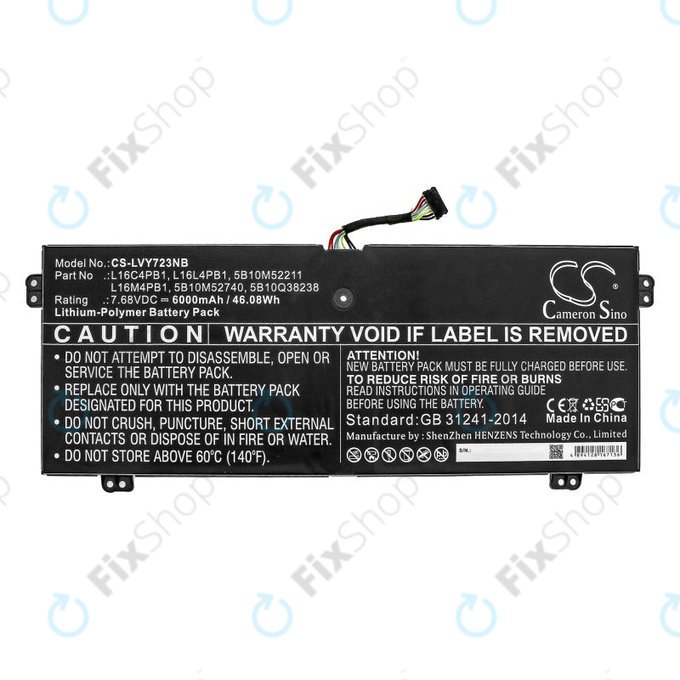 Ładowarka do Lenovo Yoga 720-13, 730-13, 6000mAh, Li-Pol, 7.68V, L16L4PB1, HQ