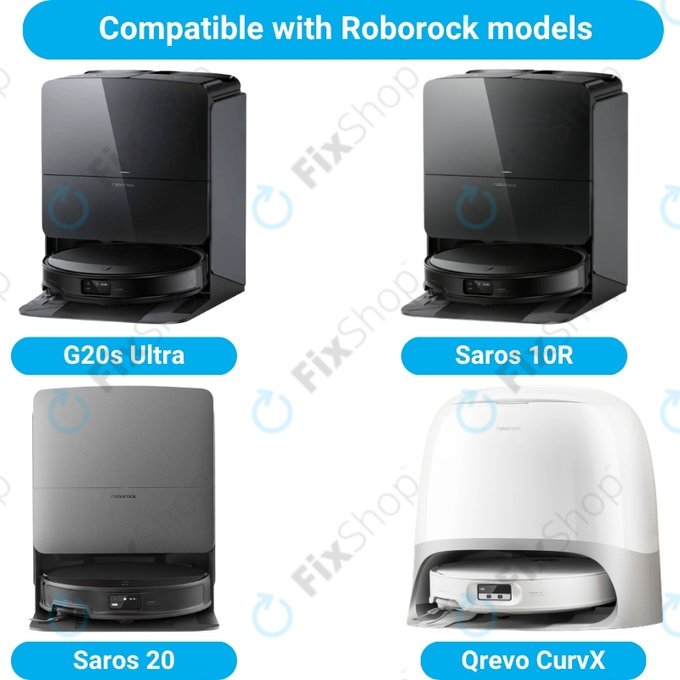Zestaw części zamiennych do Roborock G20s Ultra, Saros 10R, 20 (2x Główna szczotka, 4x Filtr, 4x Szczotka boczna, 8x Ściereczka mopująca, 4x Worek na kurz)