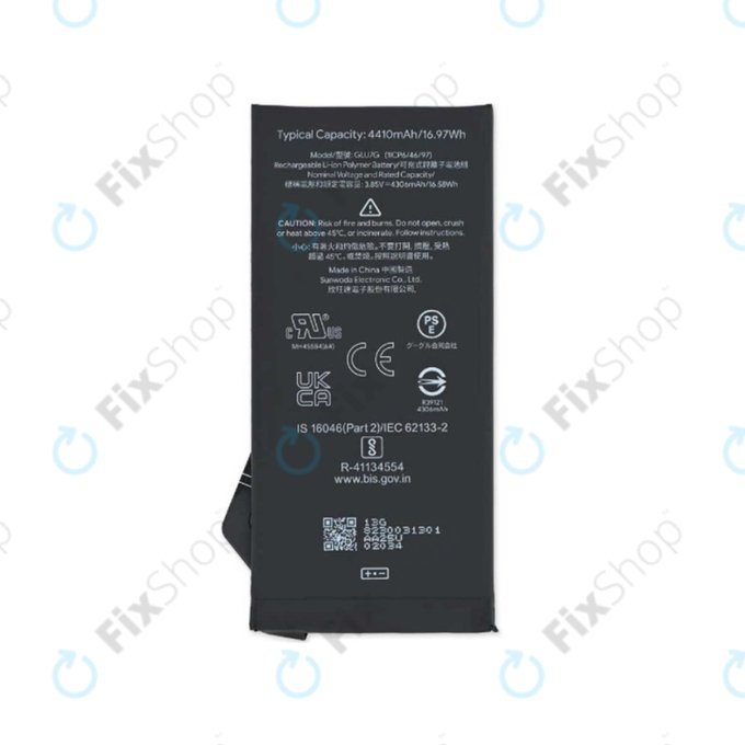 Bateria do Google Pixel 6a GX7AS, GB62Z, GLU7G, 4410mAh