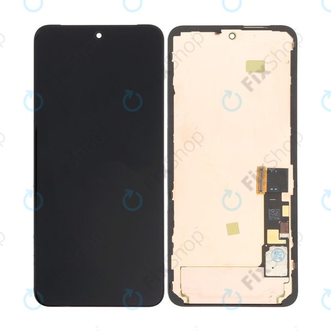 Wyświetlacz OLED do Google Pixel 8 GKWS6, G9BQD, Ekran dotykowy z ramką, Czarny, Black