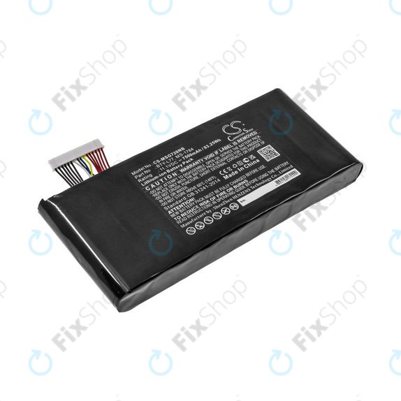 Bateria do MSI GT72, MSI WT72, 7500mAh, Li-Ion, 11.1V, BTY-L77, HQ