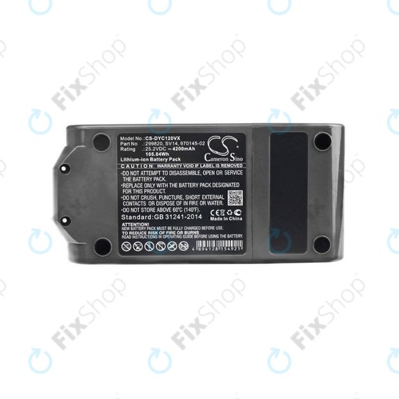 Bateria do Dyson V11, 299820, SV14, 970145-02, Li-Ion, 25,2V 4200mAh, HQ