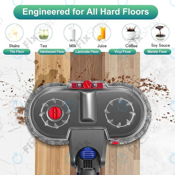 Elektryczna glowica mopujaca ze zbiornikiem na wode do Dyson V-series, Outsize