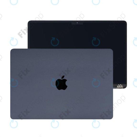 Wyświetlacz LCD do MacBook Air 15", A3114 (2024), z przednim szkłem i pokrywą, Midnight, 661-40262, Genuine Apple