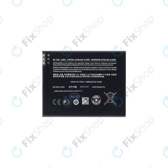 Bateria do Microsoft Lumia 950 XL, BV-T4D, 3340mAh
