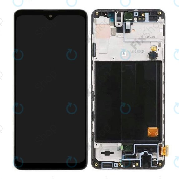 Wyświetlacz OLED do Samsung A51 A515F, Ekran dotykowy z ramką, Mały panel