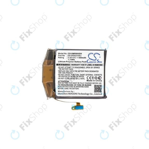Bateria dla Samsung Galaxy Watch 46mm R800, 450mAh, Li-Pol, 3.85 V, EB-BR800ABU, HQ