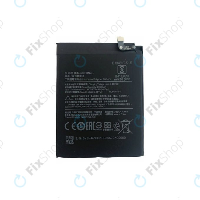 Bateria do Xiaomi Redmi Note 8T, Redmi 7, Redmi 8A, BN46, 4000mAh