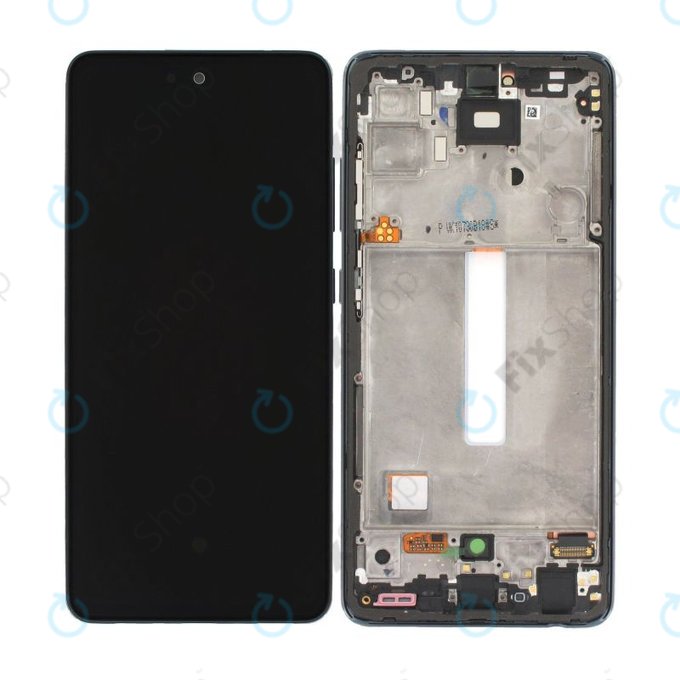 Wyświetlacz do Samsung A52 A525F, A526B, Ekran dotykowy z ramką, GH82-25524A, GH82-25526A, GH82-25754A, GH82-25602A, Awesome Black, Genuine Service Pack