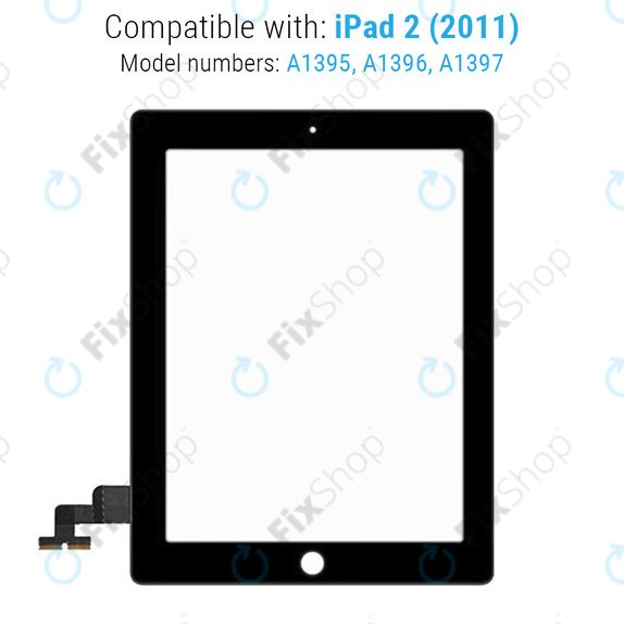 Ekran dotykowy dla iPad 2, Black
