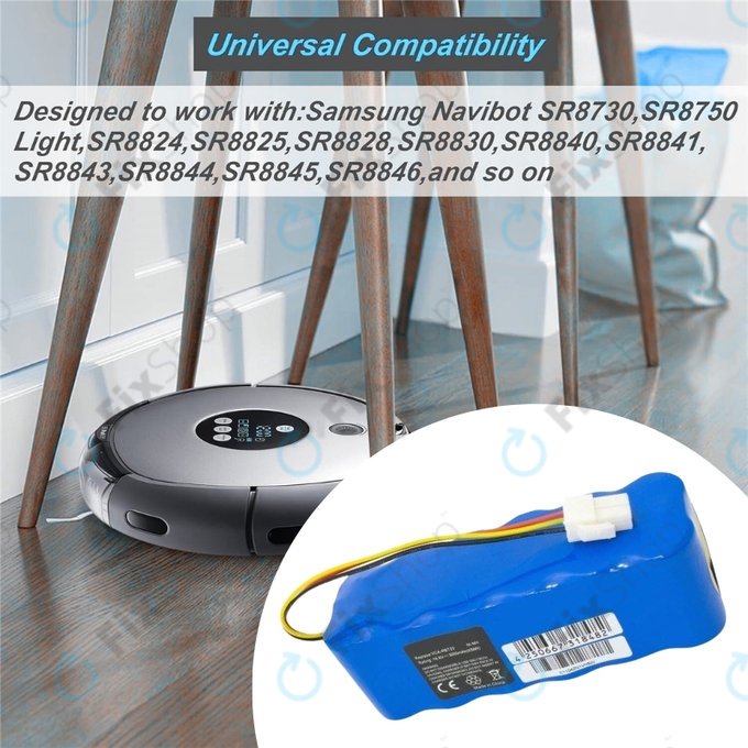 Bateria do Samsung Navibot SR8840, SR8895, VCR8845, VCA-RBT20, Ni-MH, 14,4V 3000mAh