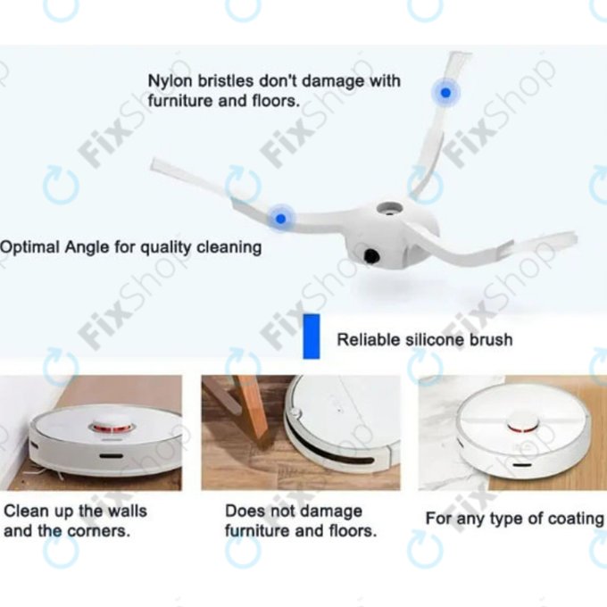 Zestaw części zamiennych do Xiaomi Mi Robot Vacuum Mop 2 Pro, 2 Lite (1x Główna szczotka, 2x Filtr, 2x Szczotka boczna)