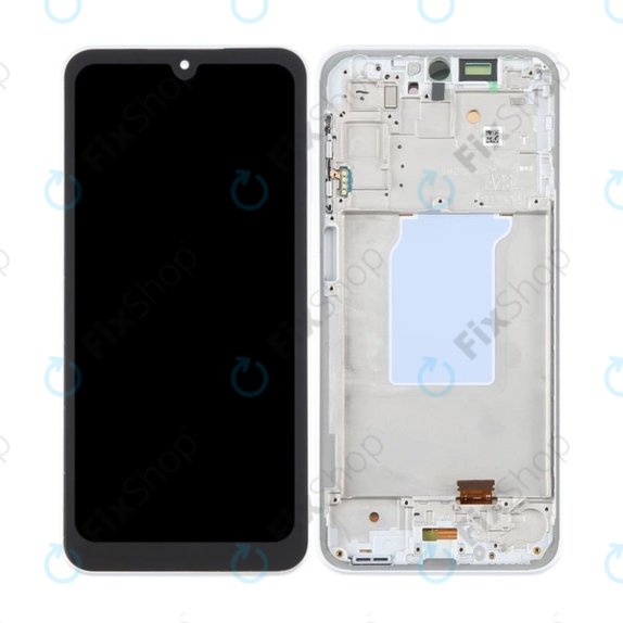 Wyświetlacz OLED do Samsung Galaxy A26 A266E, Ekran dotykowy z ramką, Biały, White