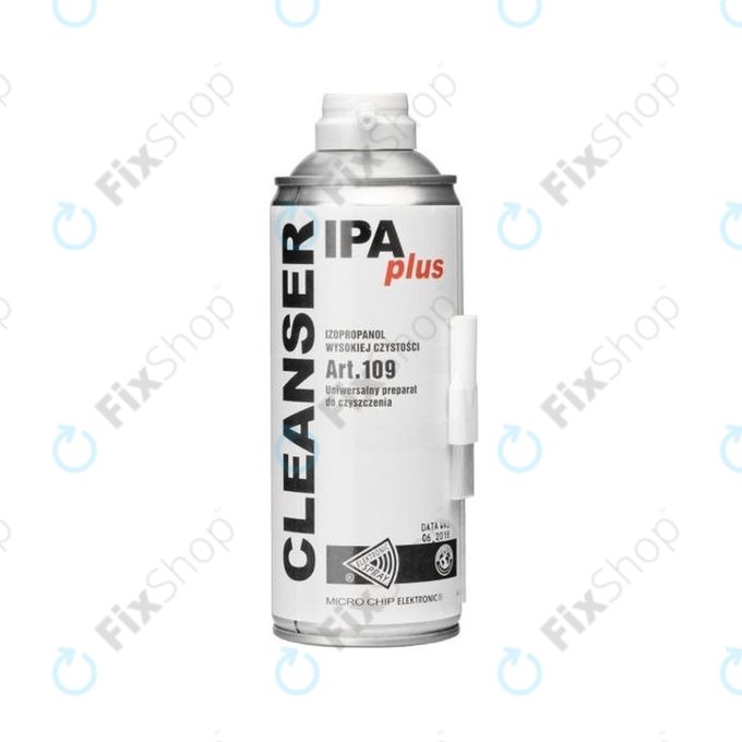 Cleaning Spray With Brush, Isopropanol 100% (400ml), Cleanser IPA Plus