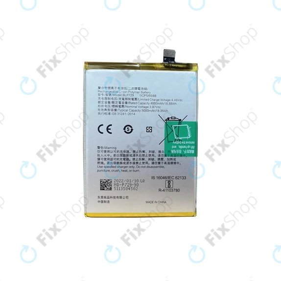 Bateria do Realme C55, BLP729, 5000mAh