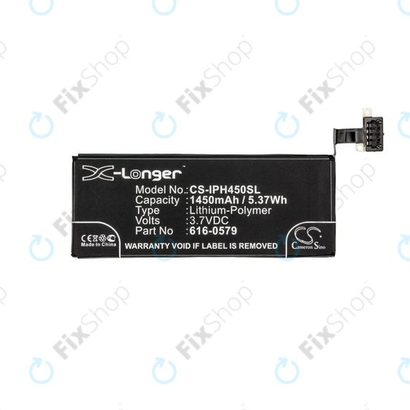 Bateria do iPhone 4S, 616-0579, 1450mAh, HQ