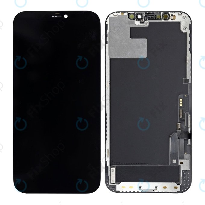 Wyświetlacz In-Cell FHD dla iPhone 12, 12 Pro, Ekran dotykowy z ramką, FixPremium