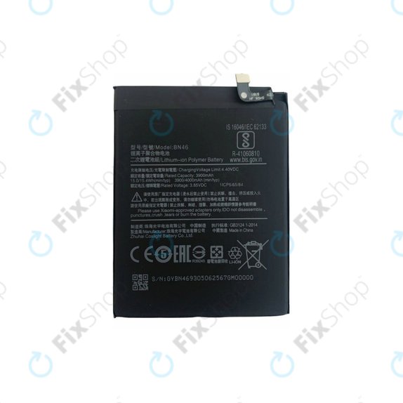 Bateria do Xiaomi Redmi Note 8T, Redmi 7, Redmi 8A, BN46, 4000mAh
