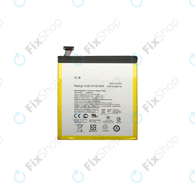 Bateria do Asus ZenPad 10 Z300, C11P1502, 4890mAh